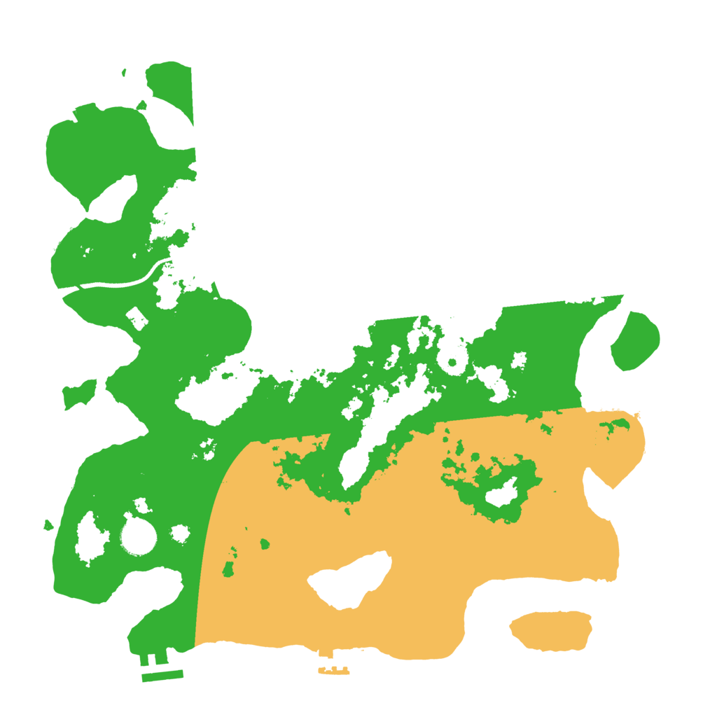 Biome Rust Map: Procedural Map, Size: 3500, Seed: 41654