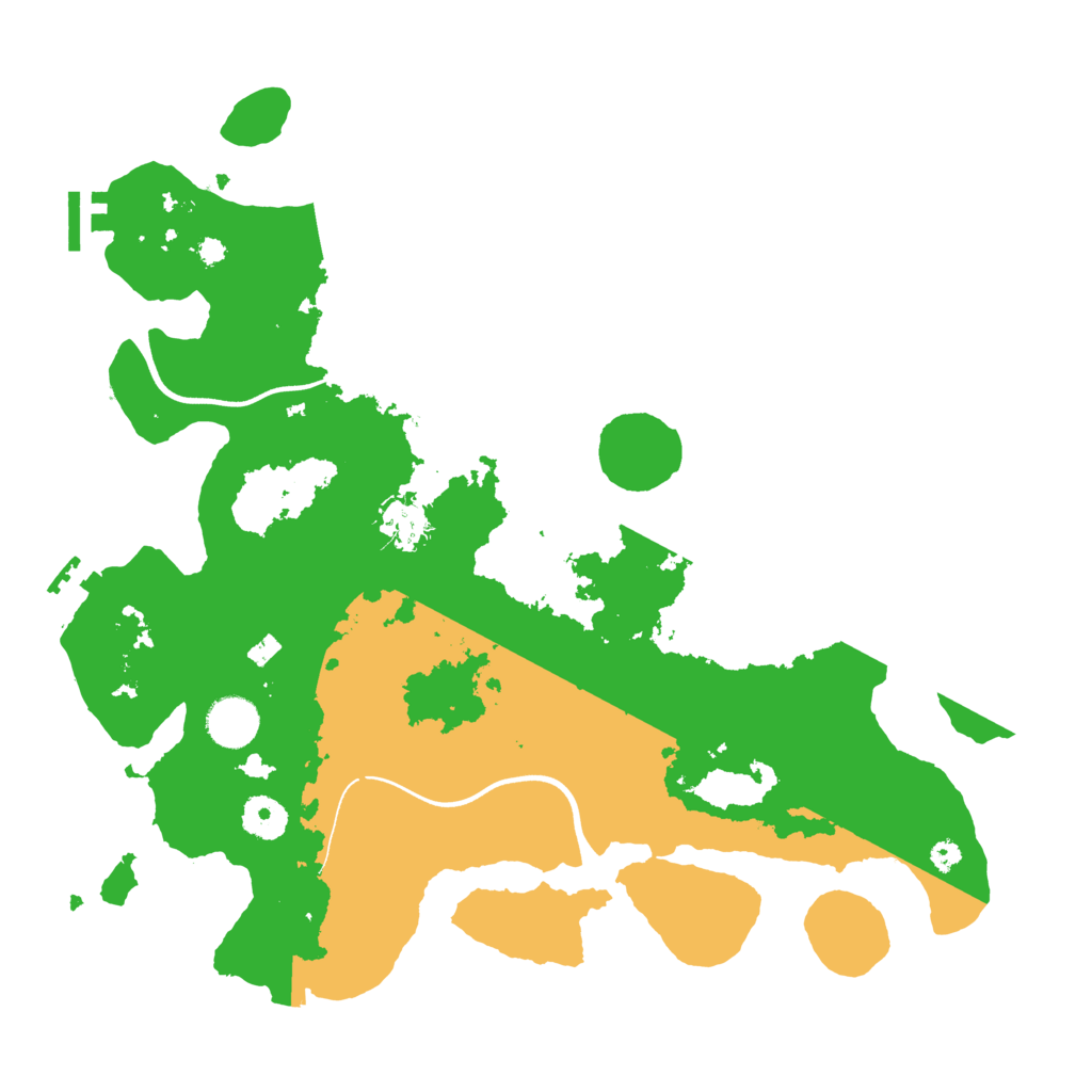 Biome Rust Map: Procedural Map, Size: 3700, Seed: 48427