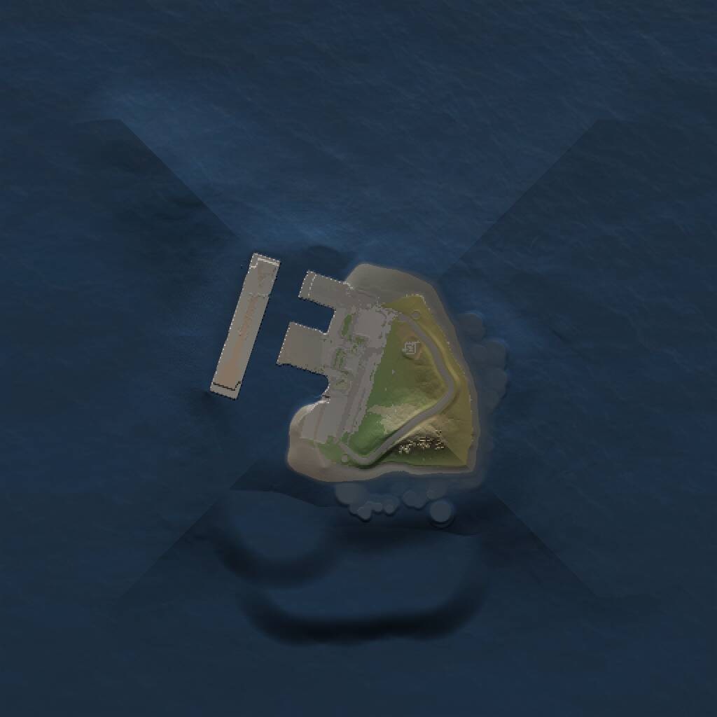 Rust Map: Procedural Map, Size: 1000, Seed: 1952182607, 2 Monuments