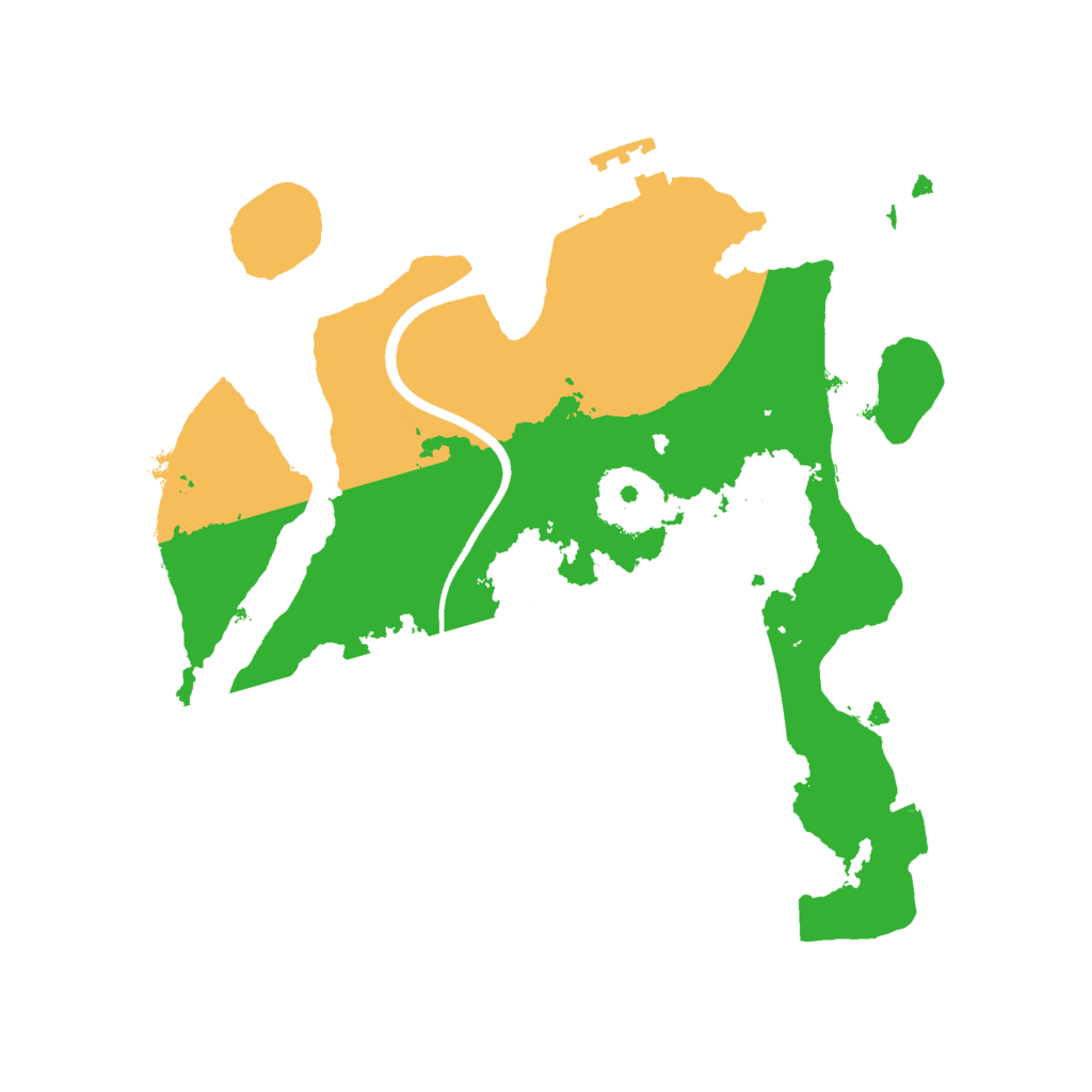 Biome Rust Map: Procedural Map, Size: 2500, Seed: 714259