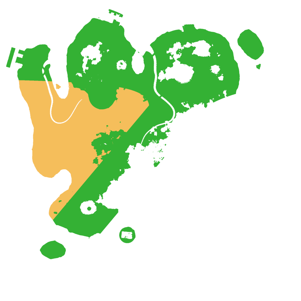 Biome Rust Map: Procedural Map, Size: 3000, Seed: 1588651517