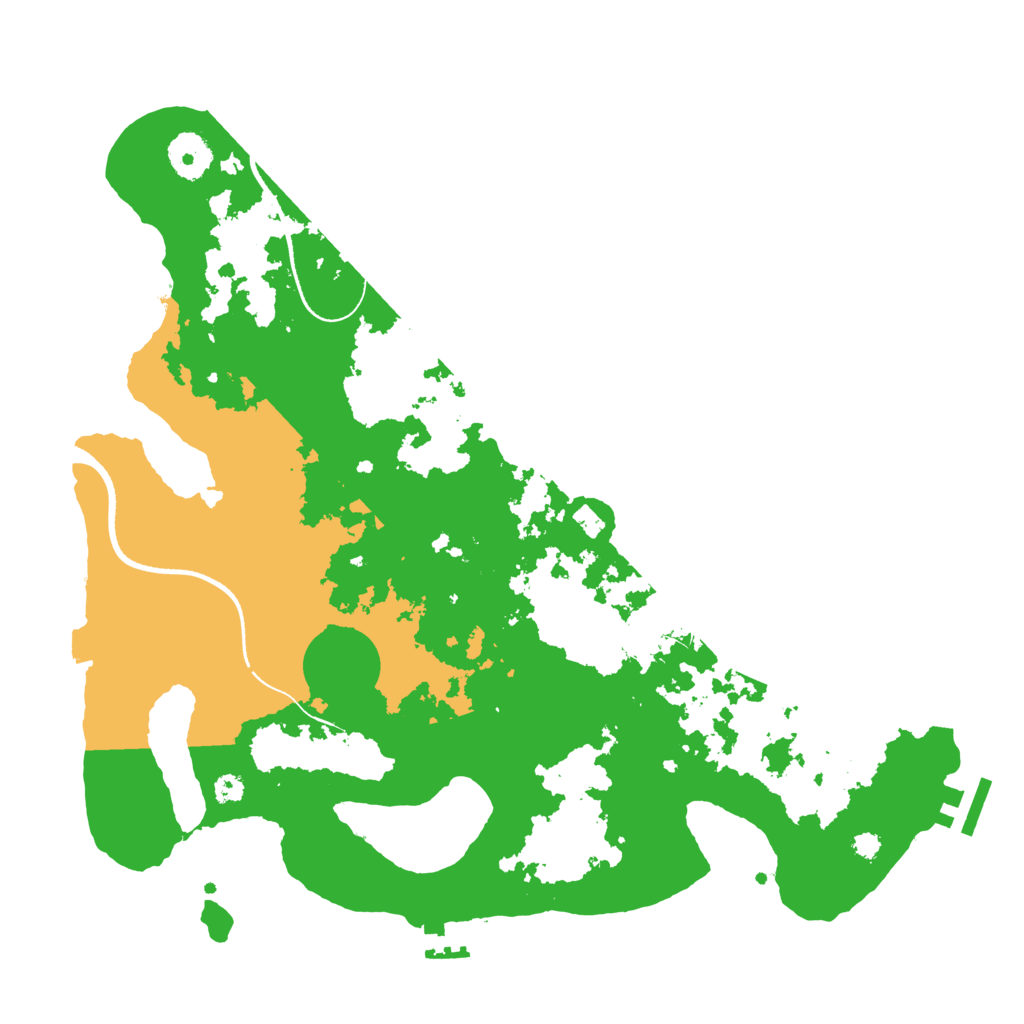 Biome Rust Map: Procedural Map, Size: 3500, Seed: 685754