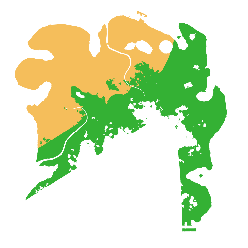 Biome Rust Map: Procedural Map, Size: 3400, Seed: 1447031244