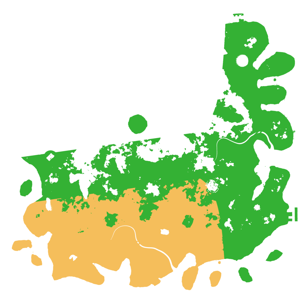 Biome Rust Map: Procedural Map, Size: 4500, Seed: 53353105
