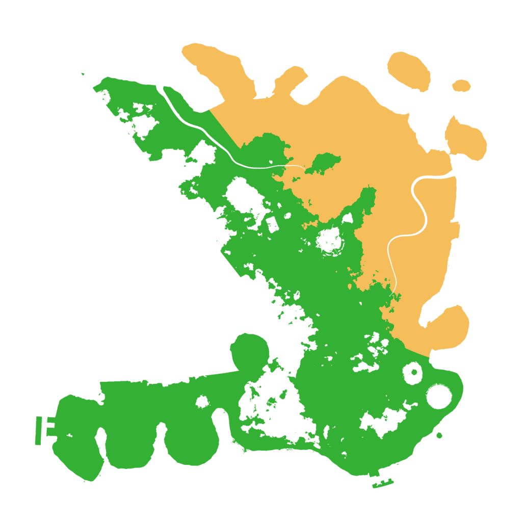 Biome Rust Map: Procedural Map, Size: 3700, Seed: 119