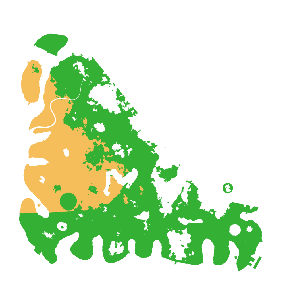 Biome Rust Map: Procedural Map, Size: 4500, Seed: 342907050