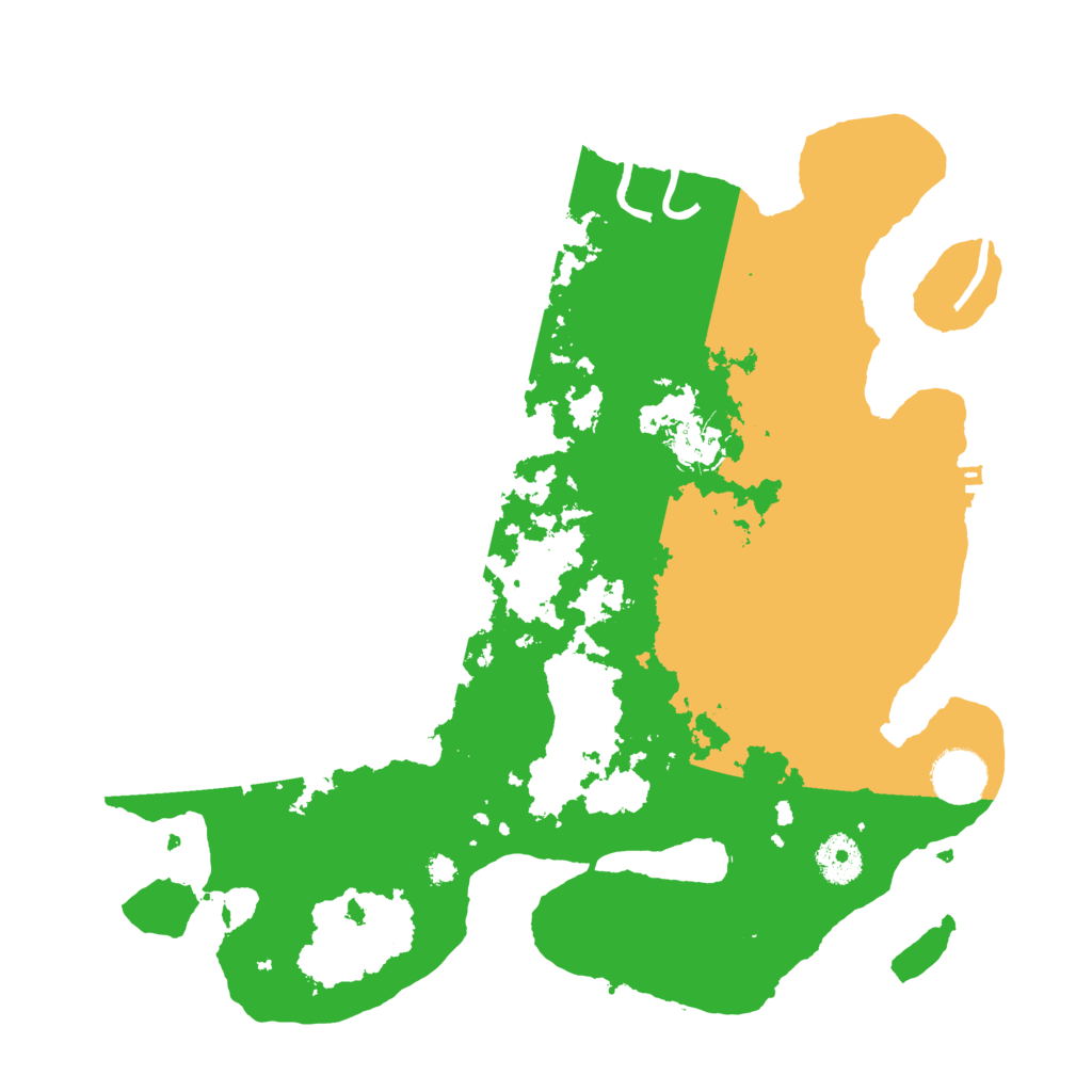 Biome Rust Map: Procedural Map, Size: 3500, Seed: 1290025503