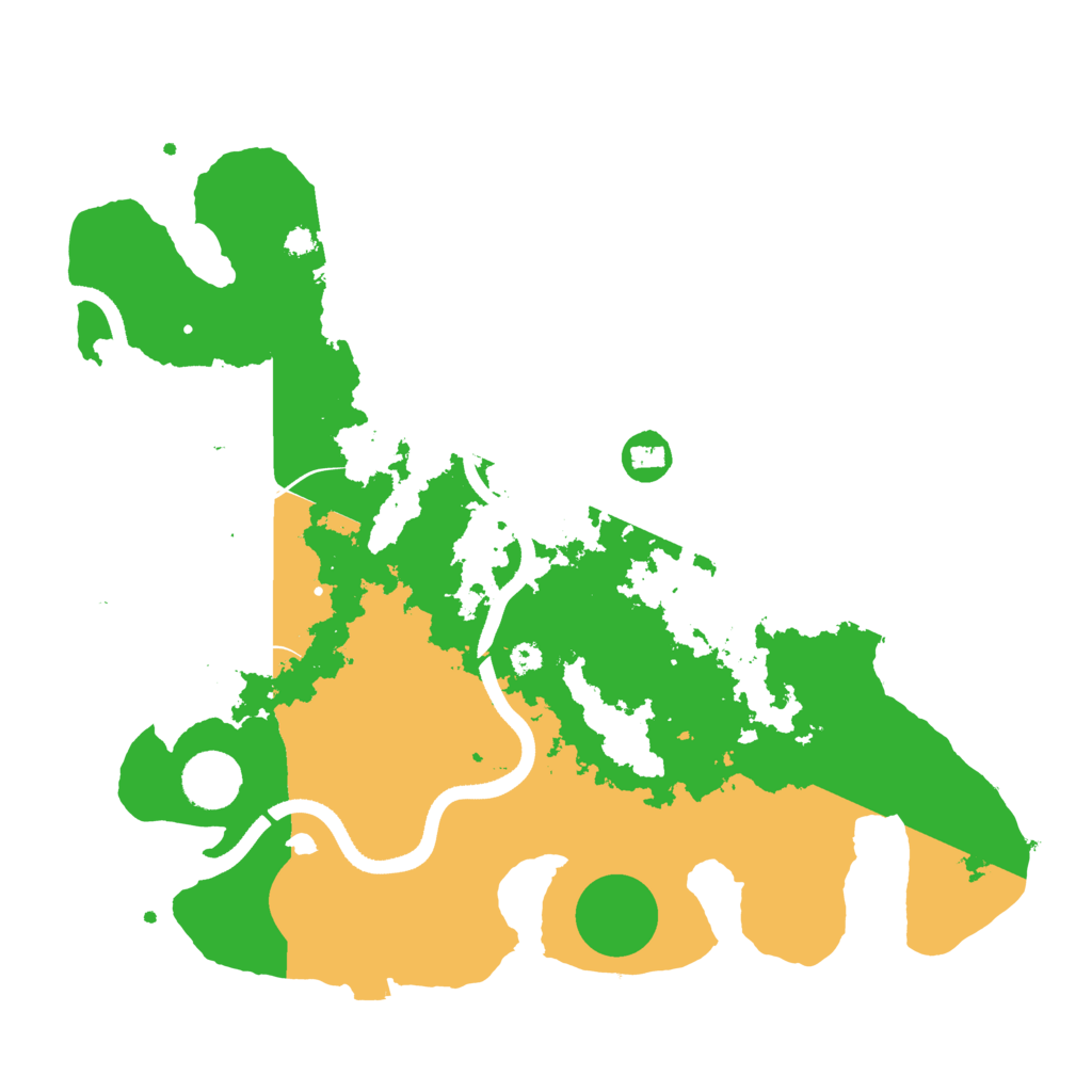 Biome Rust Map: Procedural Map, Size: 3500, Seed: 9878645