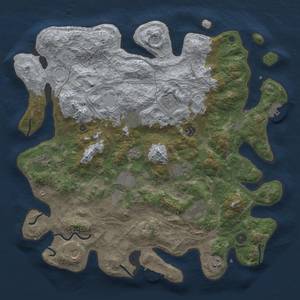 Thumbnail Rust Map: Procedural Map, Size: 4300, Seed: 892, 19 Monuments