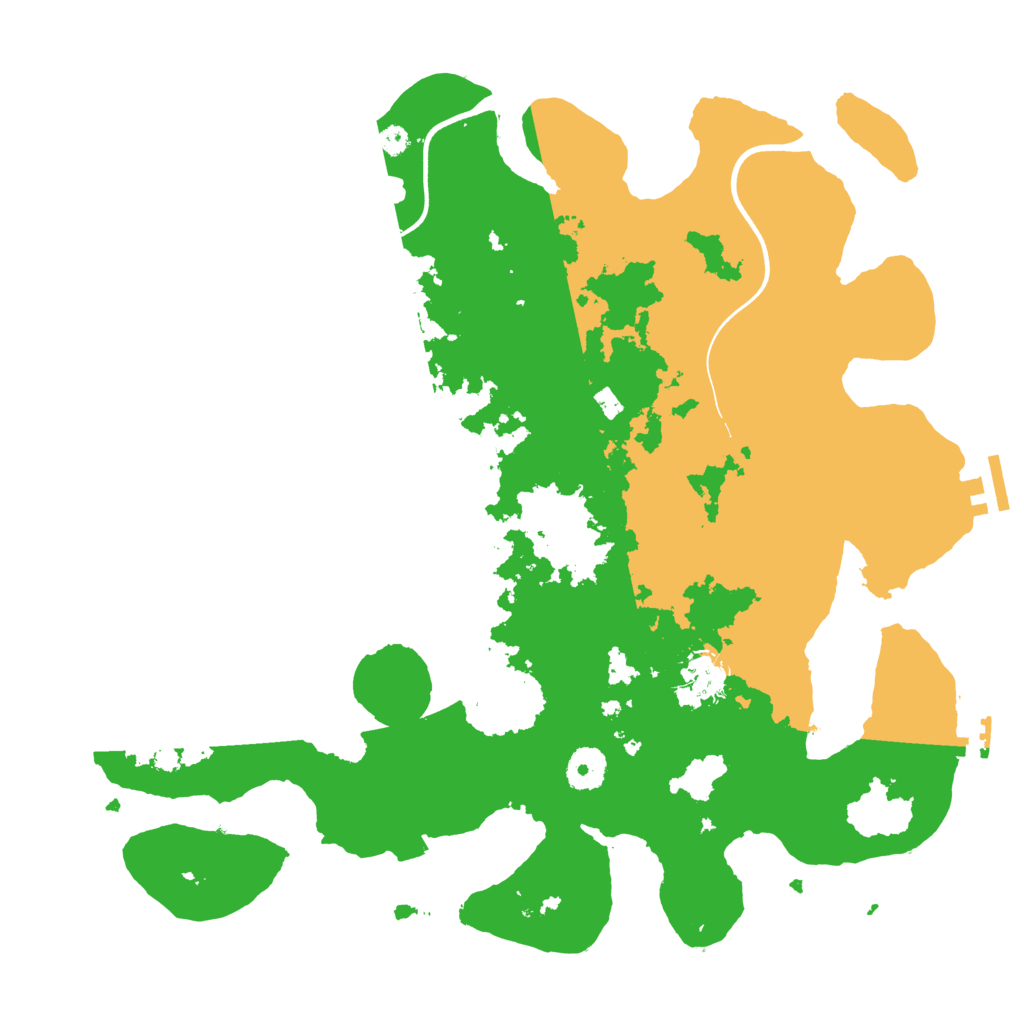 Biome Rust Map: Procedural Map, Size: 3700, Seed: 12345678