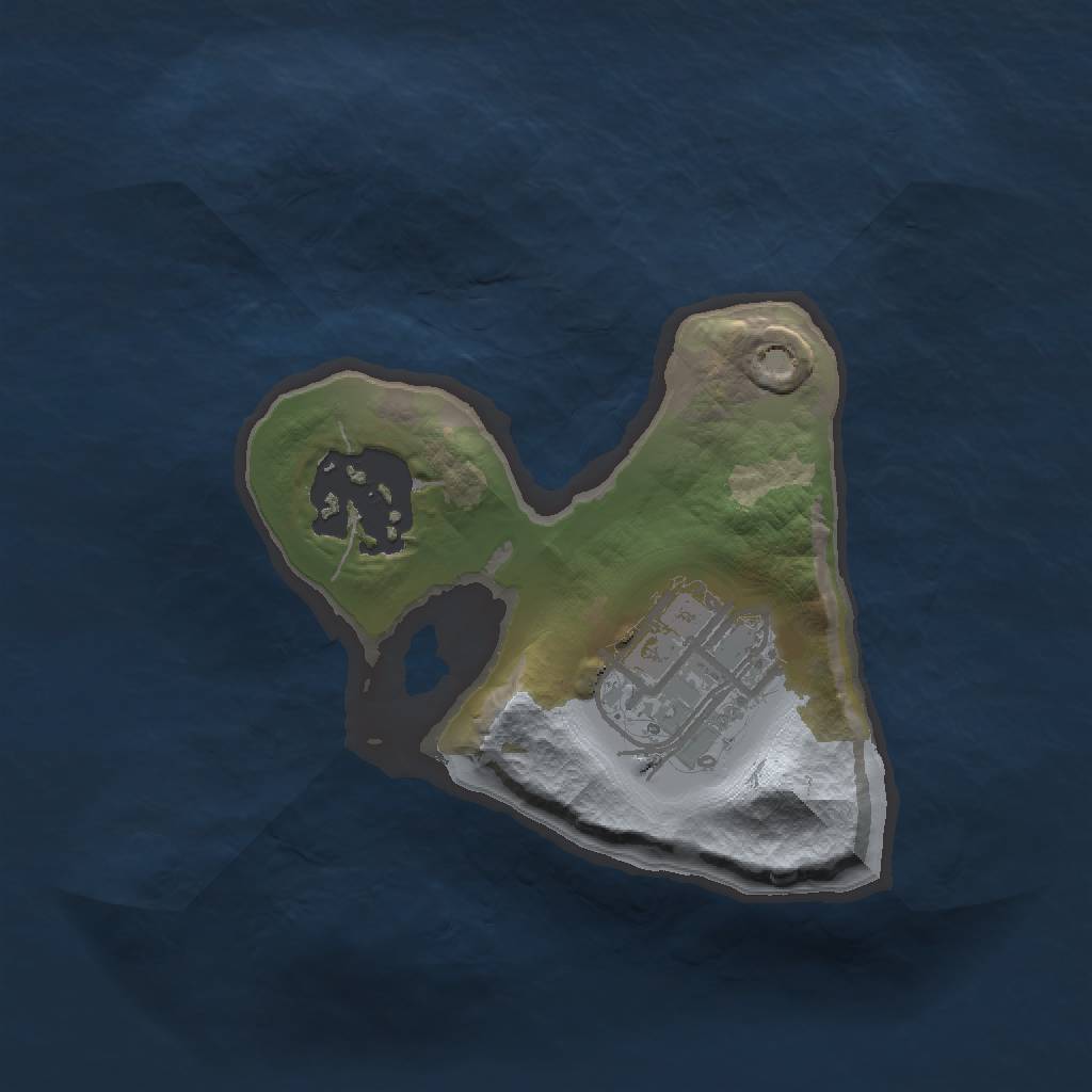 Rust Map: Barren, Size: 1500, Seed: 1479405711, 4 Monuments