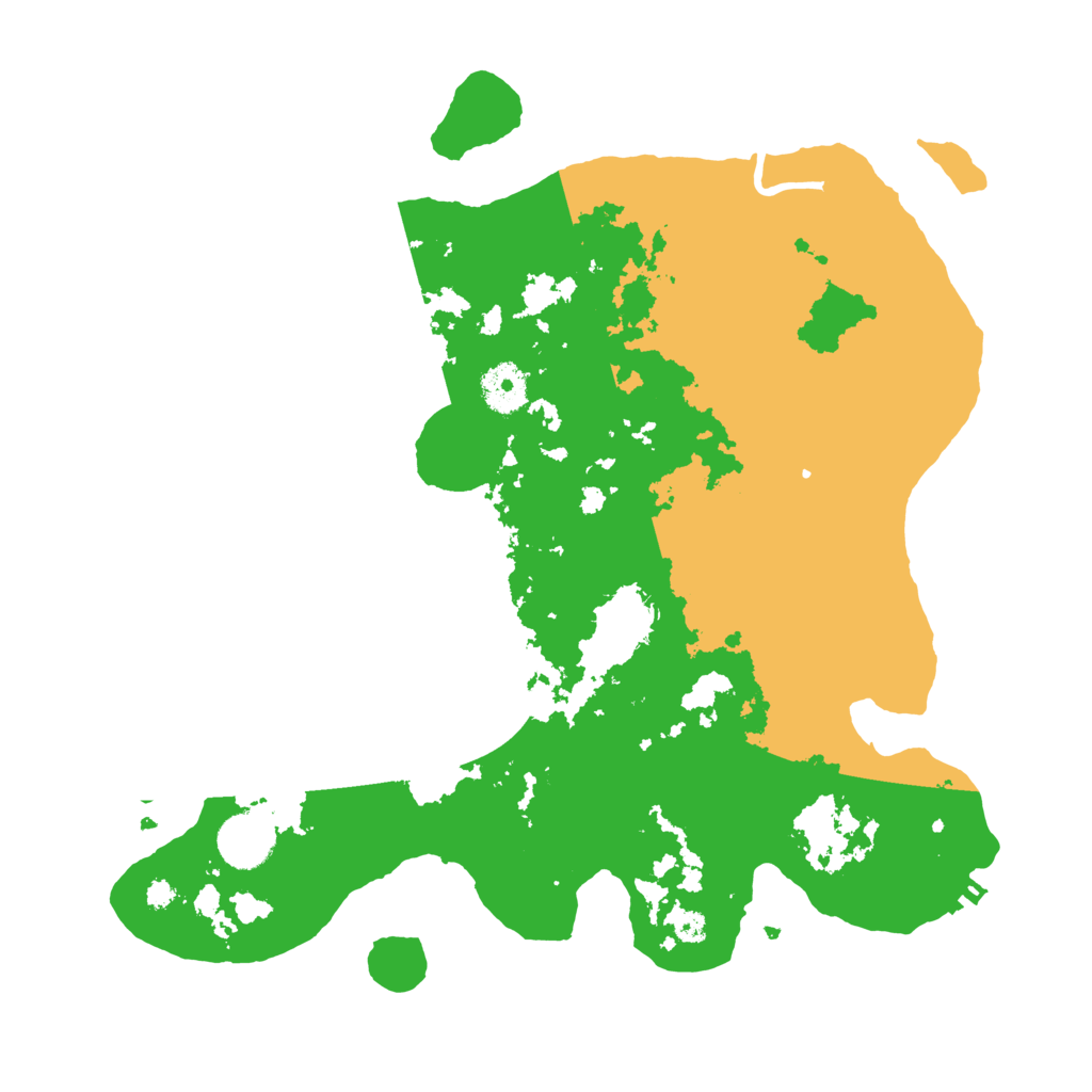 Biome Rust Map: Procedural Map, Size: 3500, Seed: 9814764