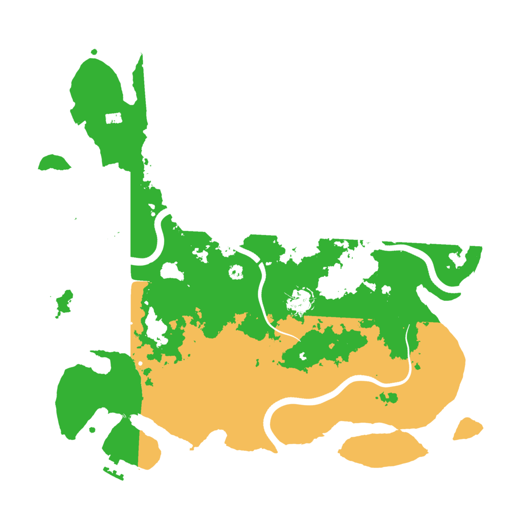 Biome Rust Map: Procedural Map, Size: 3500, Seed: 1274