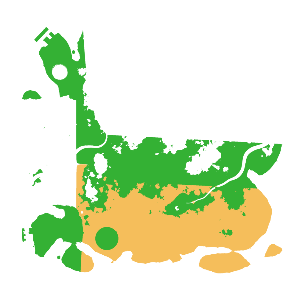 Biome Rust Map: Procedural Map, Size: 3500, Seed: 1274