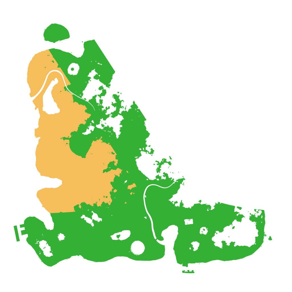 Biome Rust Map: Procedural Map, Size: 3700, Seed: 1293392978