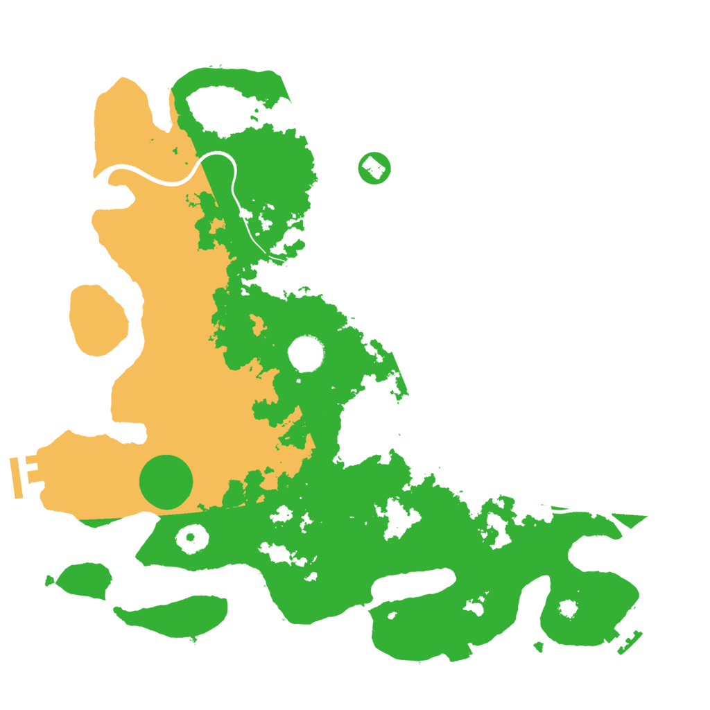 Biome Rust Map: Procedural Map, Size: 3500, Seed: 62620568