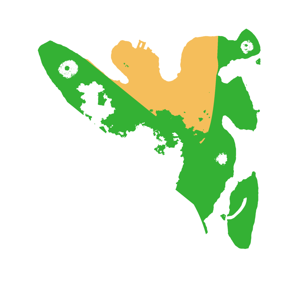 Biome Rust Map: Procedural Map, Size: 2500, Seed: 9520