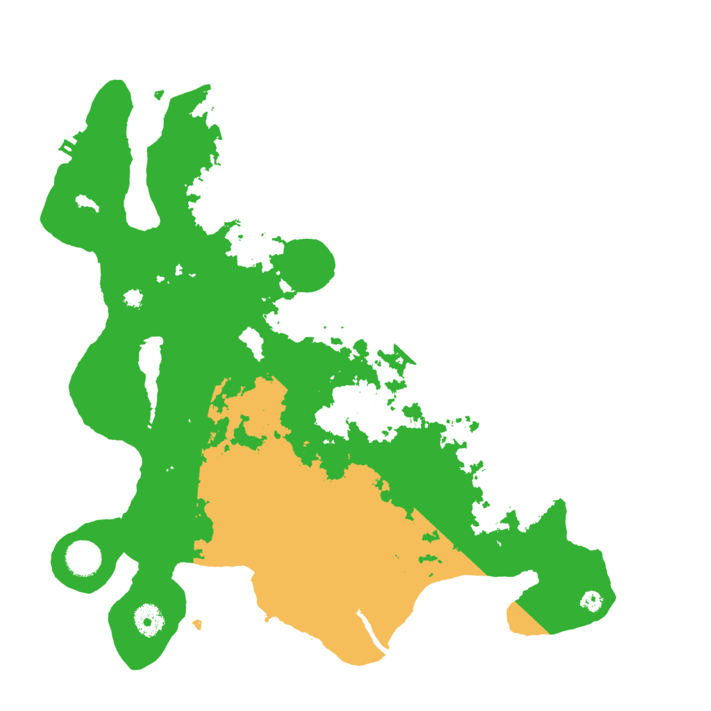 Biome Rust Map: Procedural Map, Size: 3500, Seed: 554256