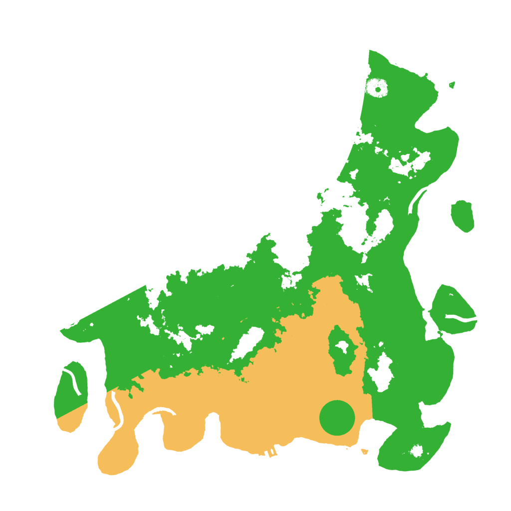 Biome Rust Map: Procedural Map, Size: 3800, Seed: 75