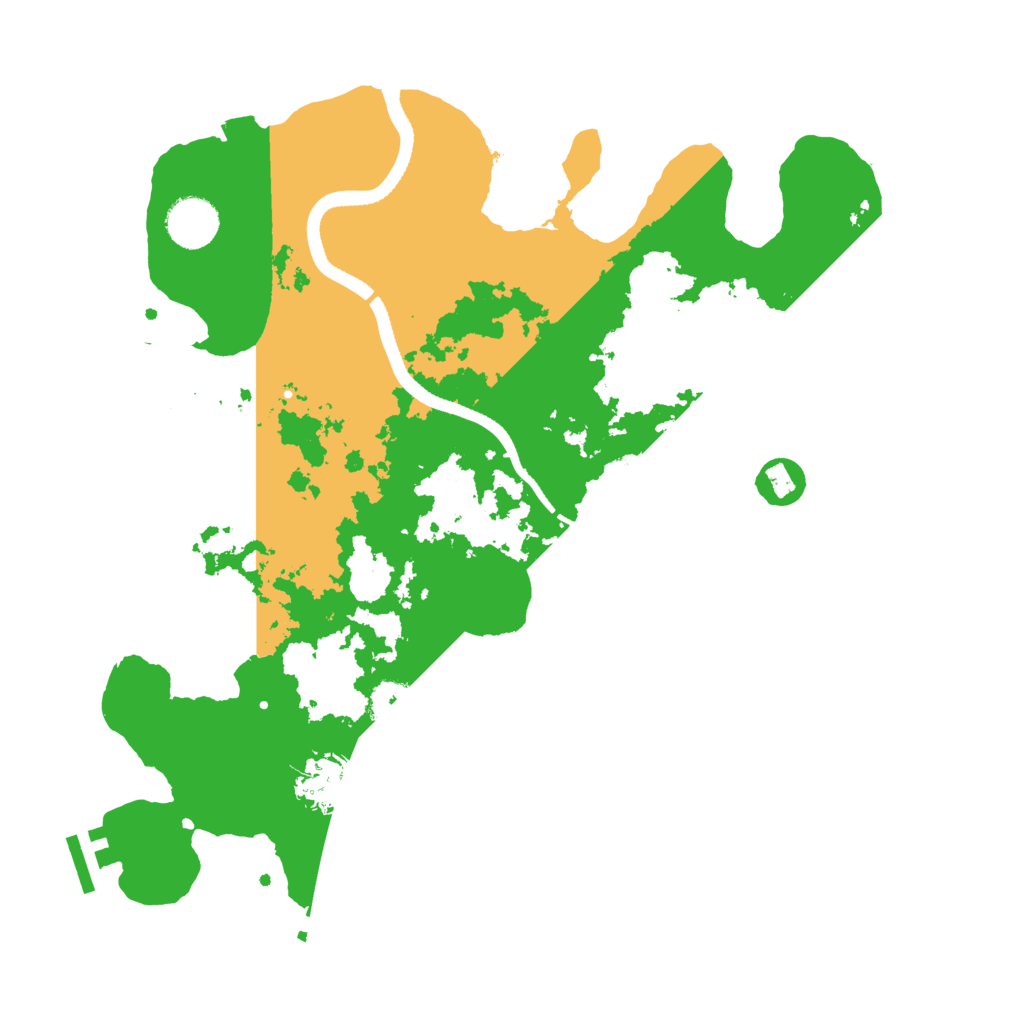 Biome Rust Map: Procedural Map, Size: 3500, Seed: 44229888