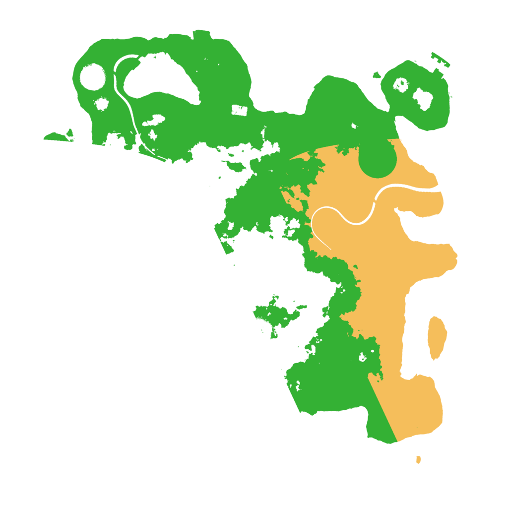 Biome Rust Map: Procedural Map, Size: 3500, Seed: 23451144