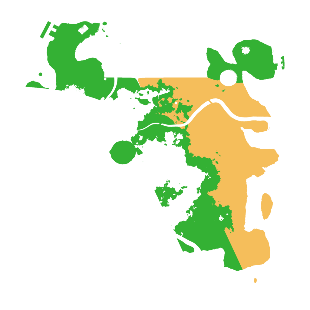 Biome Rust Map: Procedural Map, Size: 3500, Seed: 23451144