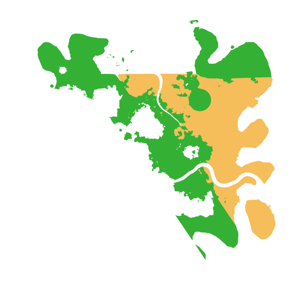 Biome Rust Map: Procedural Map, Size: 3500, Seed: 65435491