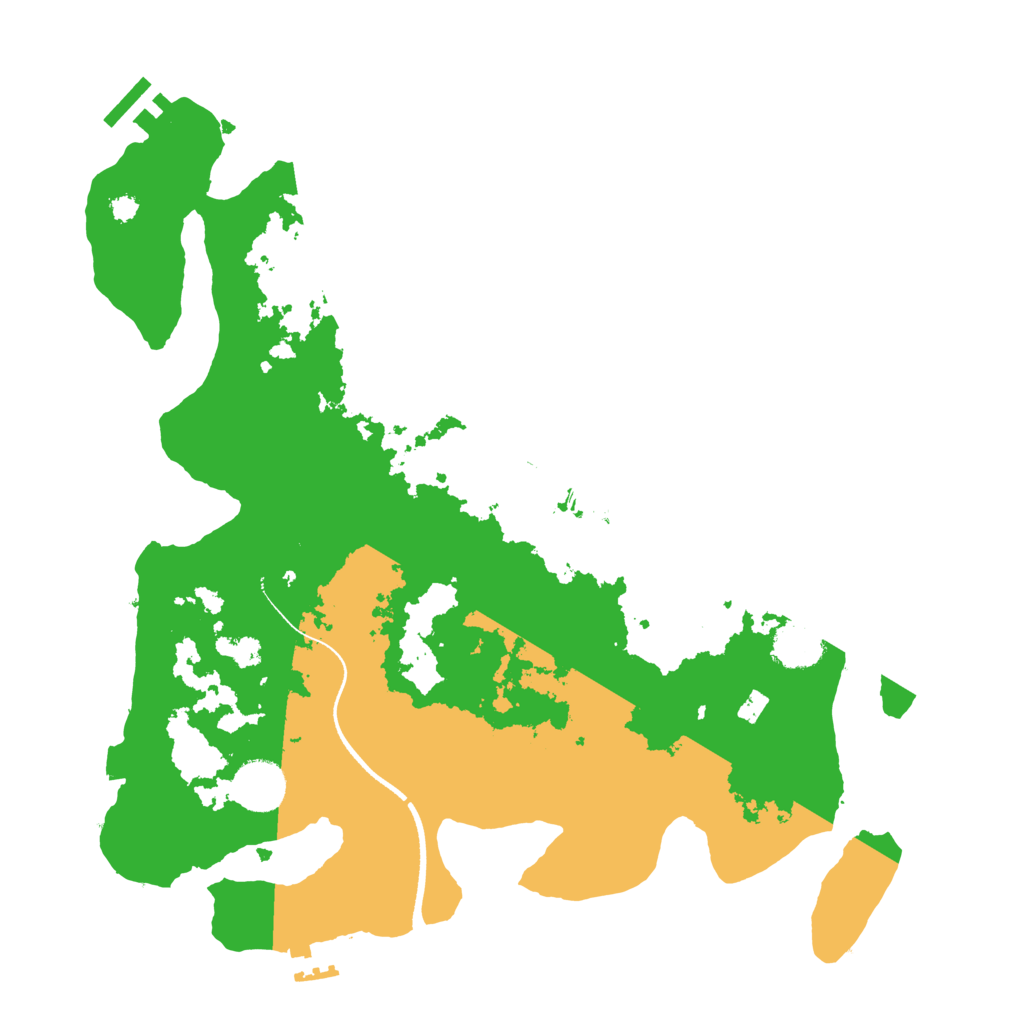 Biome Rust Map: Procedural Map, Size: 3500, Seed: 167914530
