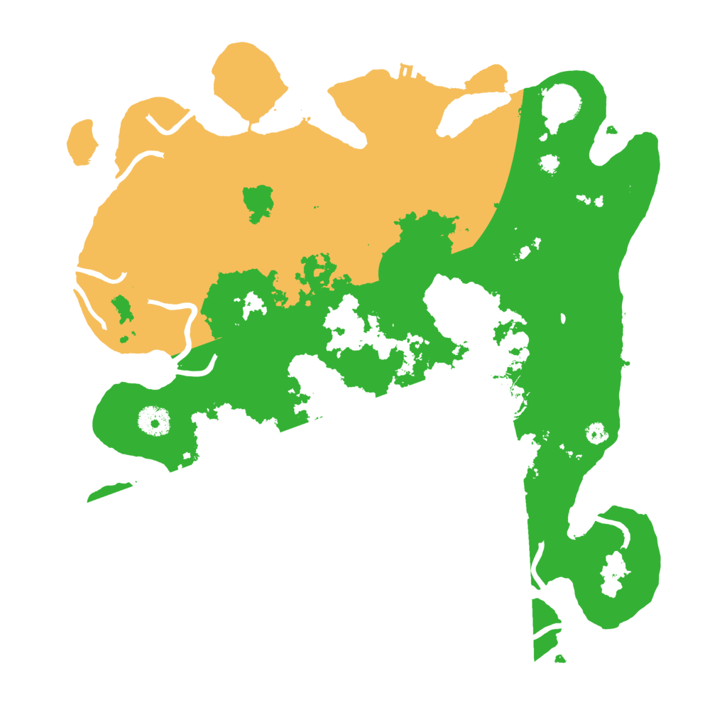 Biome Rust Map: Procedural Map, Size: 3500, Seed: 68864245