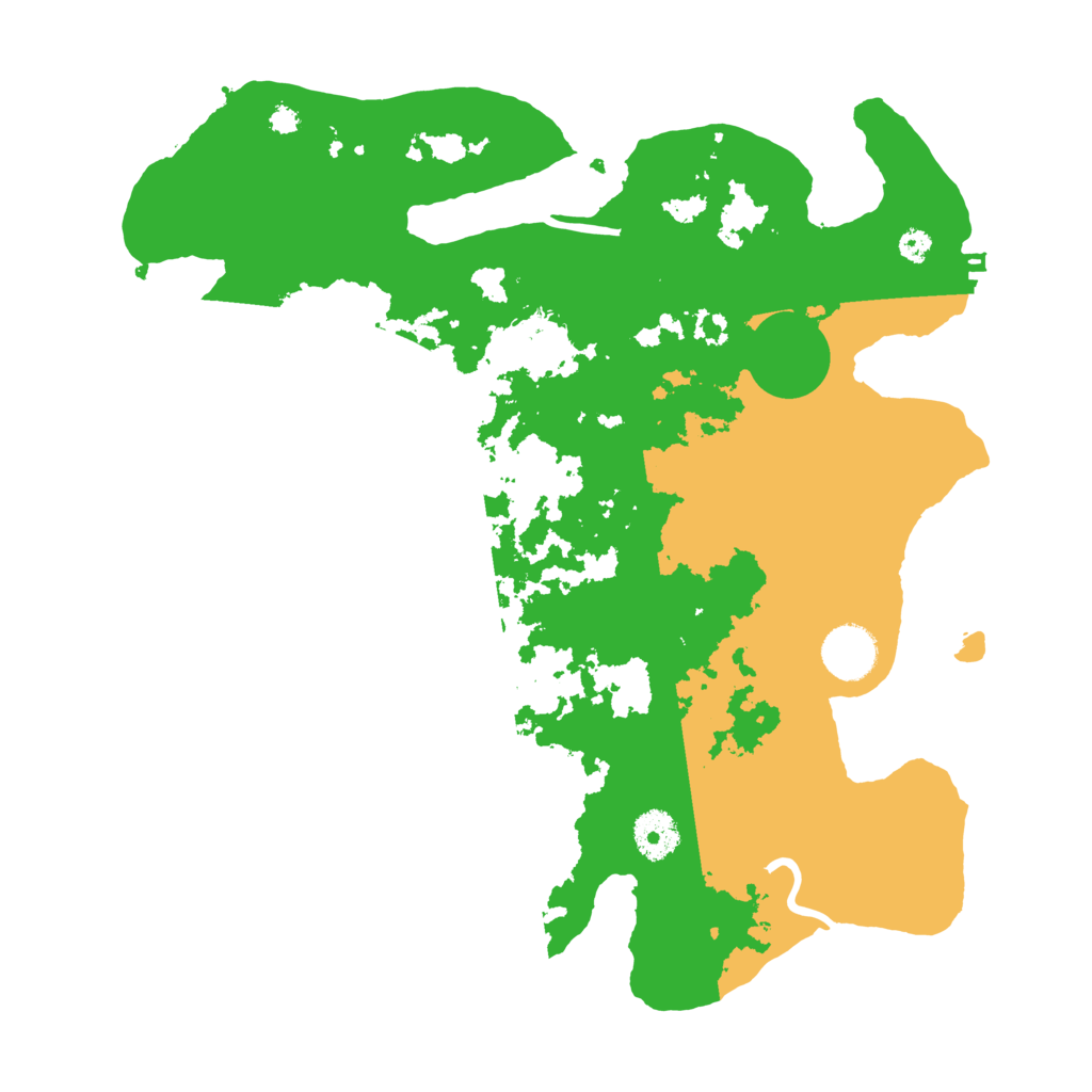 Biome Rust Map: Procedural Map, Size: 3500, Seed: 30487