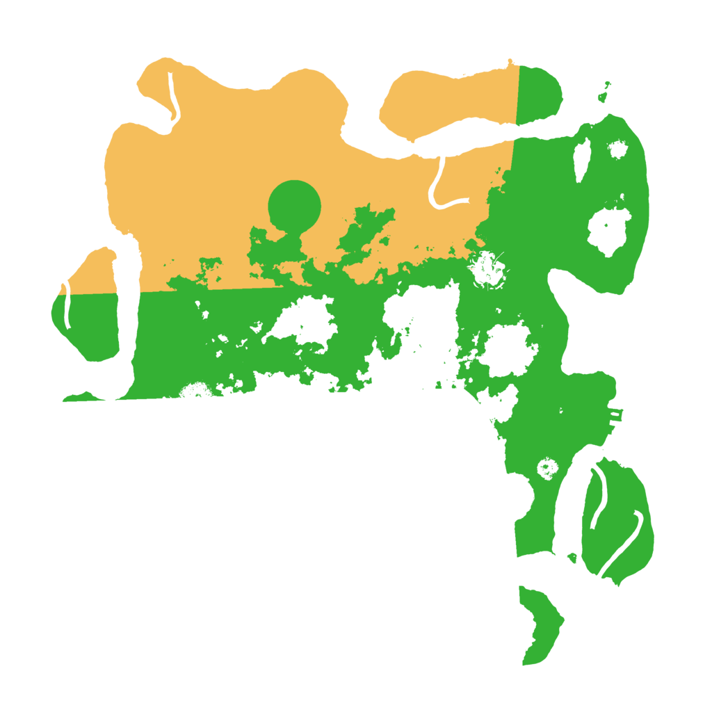 Biome Rust Map: Procedural Map, Size: 3550, Seed: 95363780