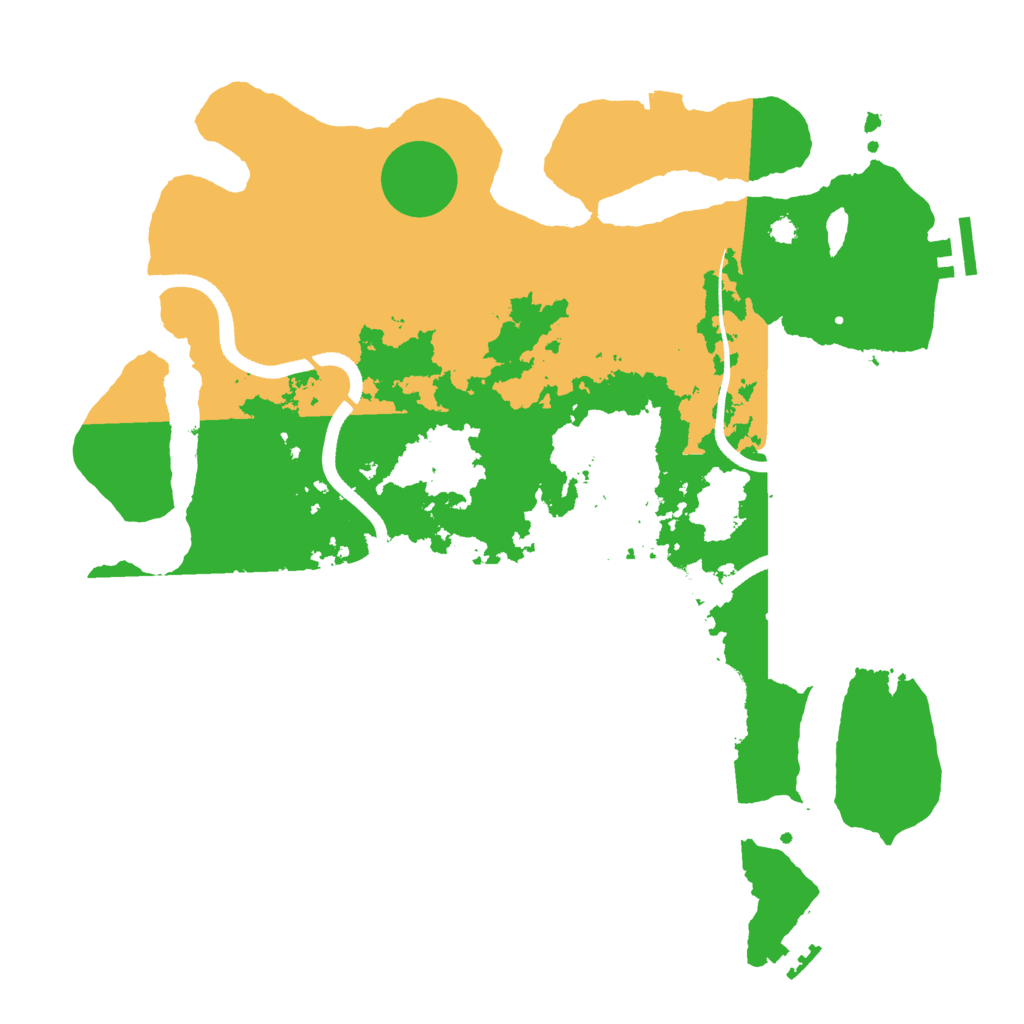 Biome Rust Map: Procedural Map, Size: 3550, Seed: 95363780