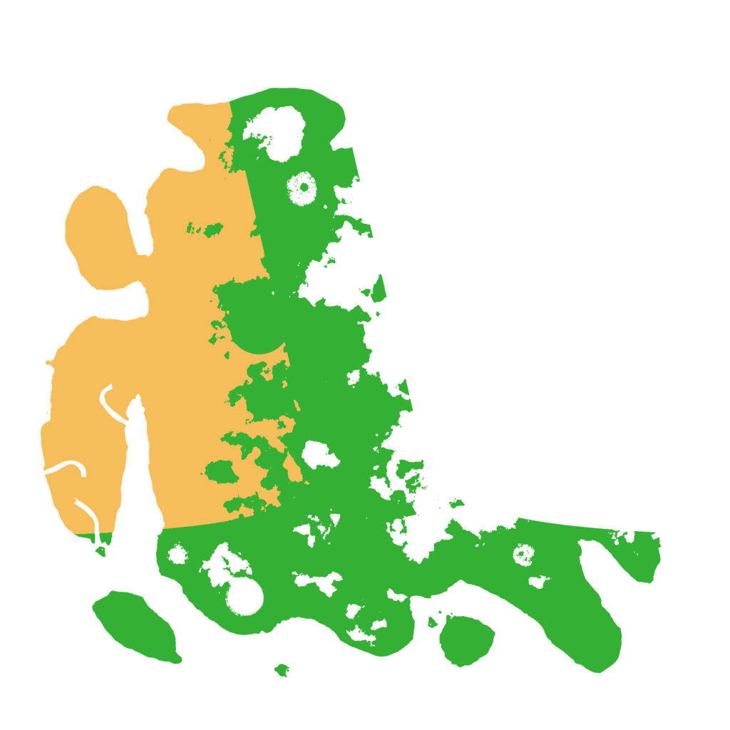 Biome Rust Map: Procedural Map, Size: 3500, Seed: 43678567