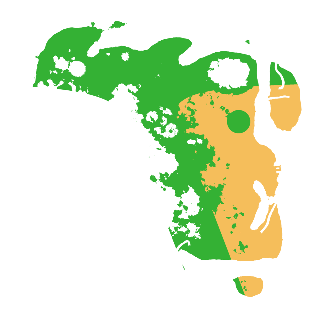 Biome Rust Map: Procedural Map, Size: 3600, Seed: 1127874