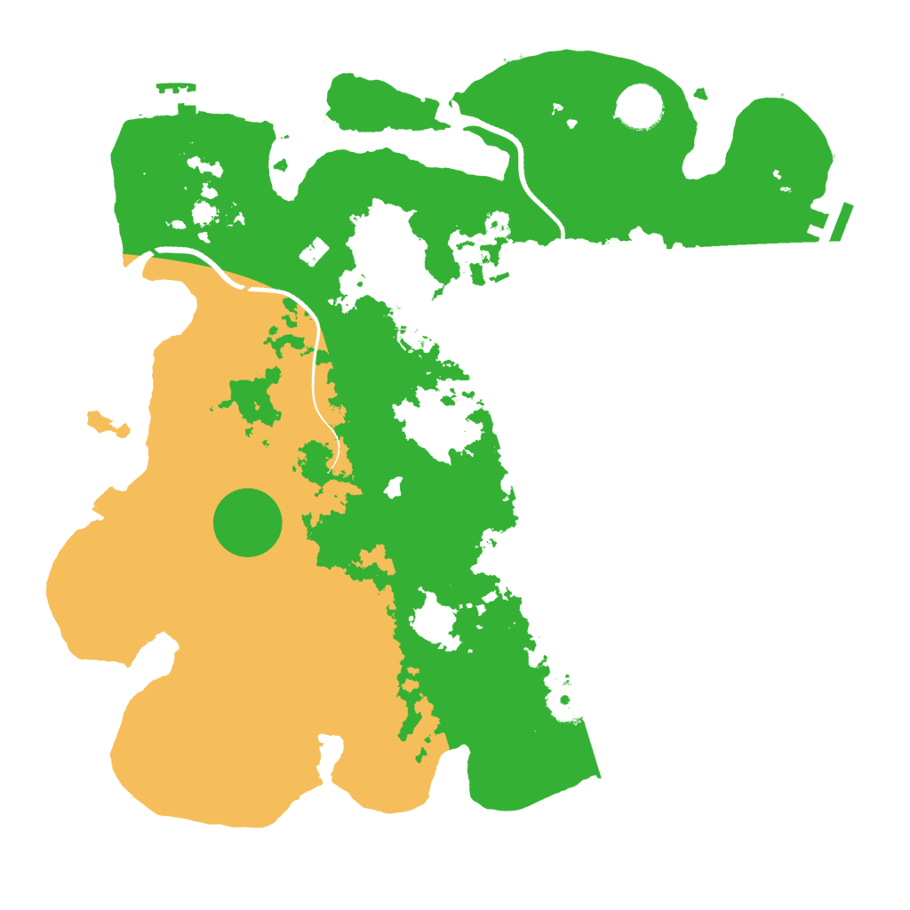 Biome Rust Map: Procedural Map, Size: 3500, Seed: 1257127568