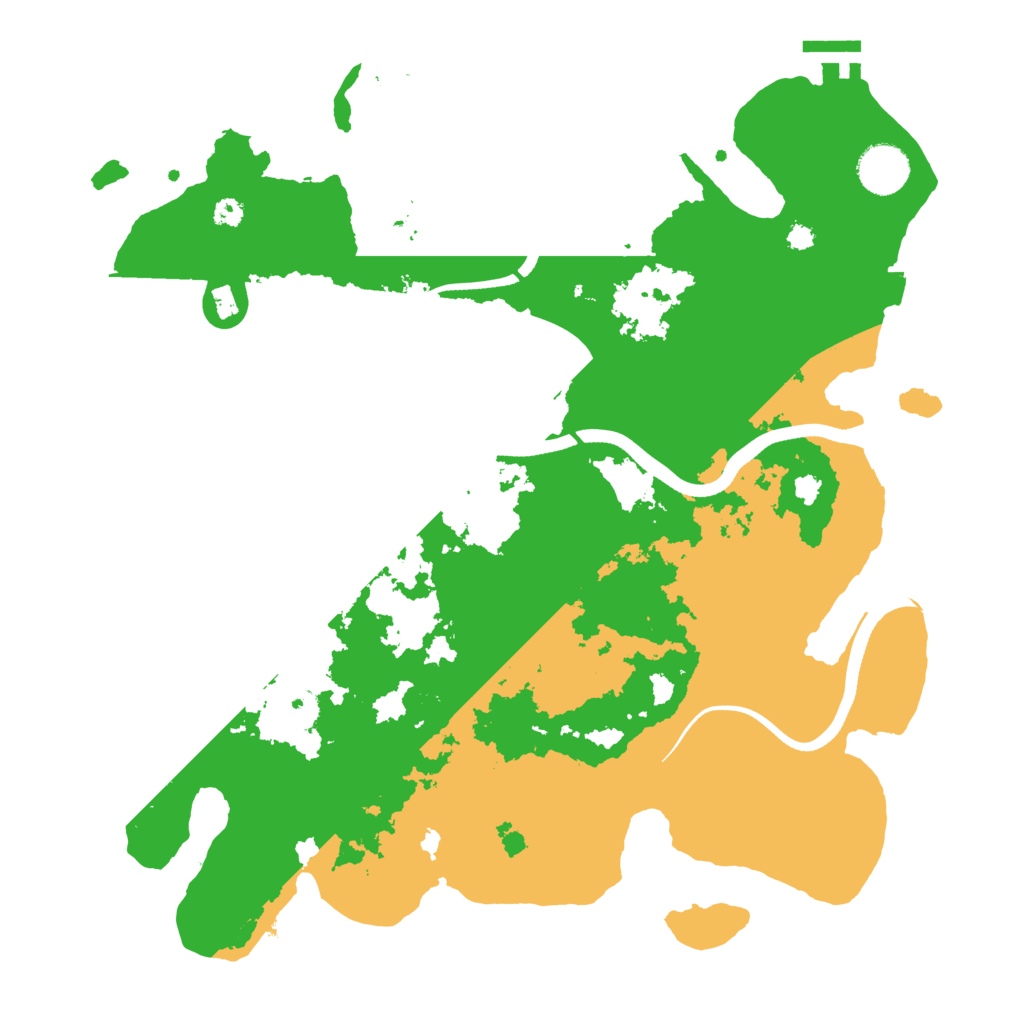 Biome Rust Map: Procedural Map, Size: 3550, Seed: 861107