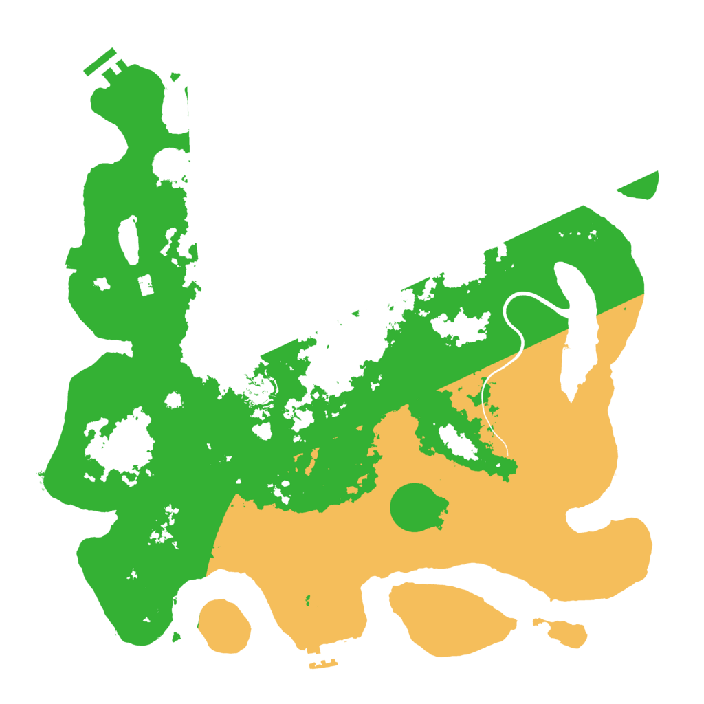 Biome Rust Map: Procedural Map, Size: 3800, Seed: 153066