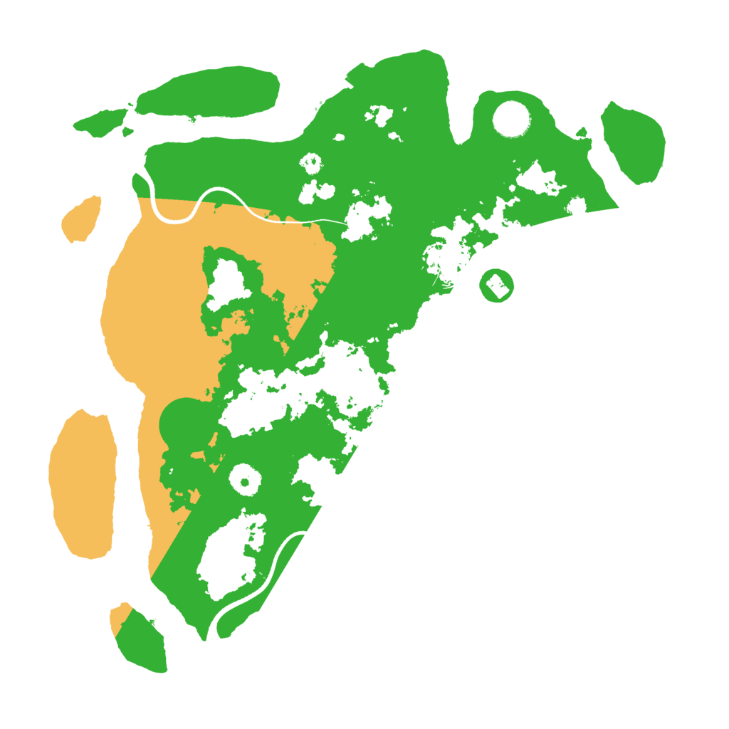 Biome Rust Map: Procedural Map, Size: 3500, Seed: 238234