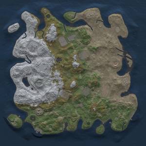 Thumbnail Rust Map: Procedural Map, Size: 4000, Seed: 375712, 19 Monuments