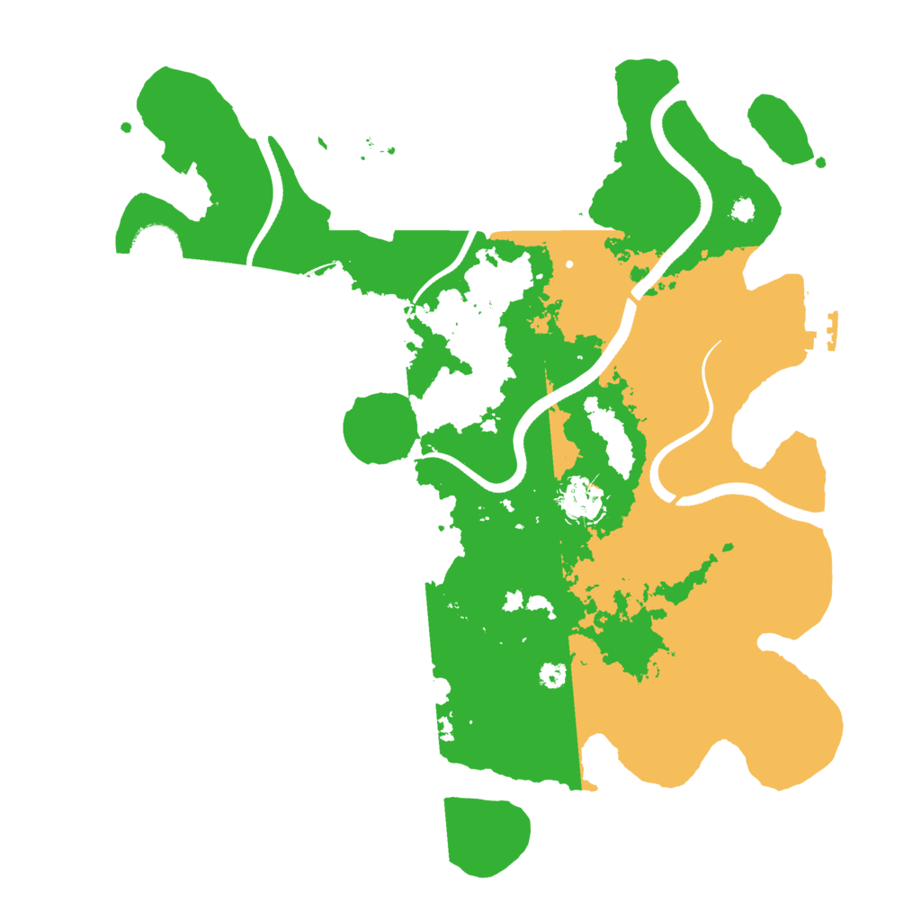 Biome Rust Map: Procedural Map, Size: 3500, Seed: 13101310