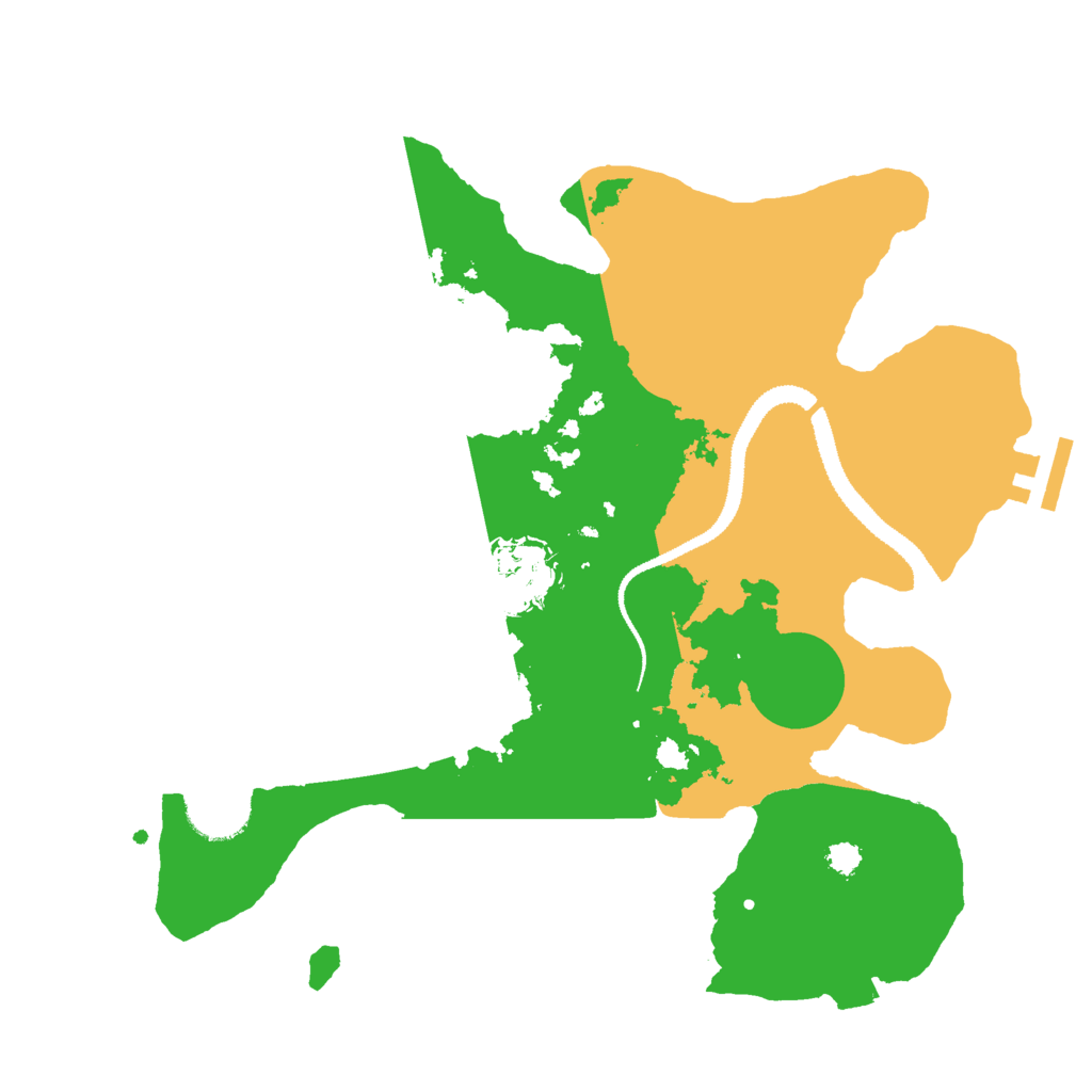 Biome Rust Map: Procedural Map, Size: 3000, Seed: 1423323