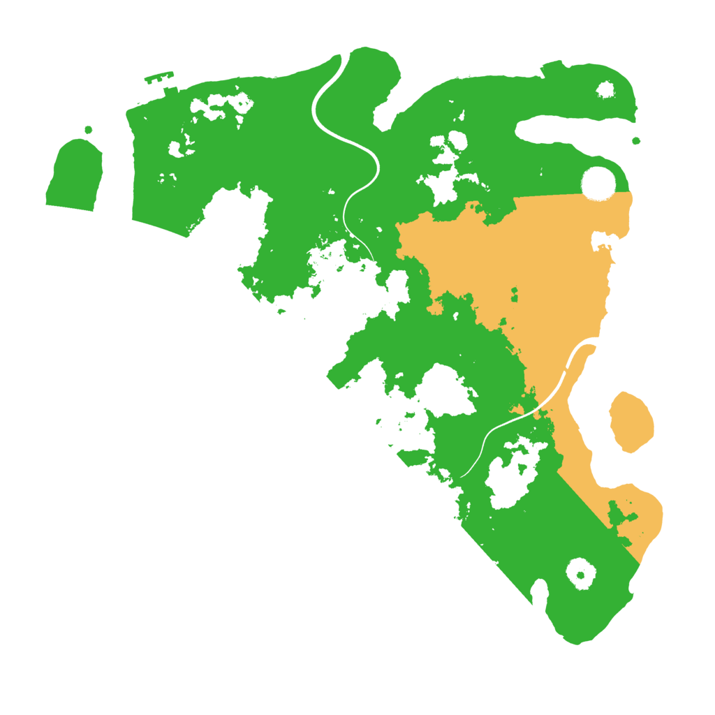 Biome Rust Map: Procedural Map, Size: 3700, Seed: 40612