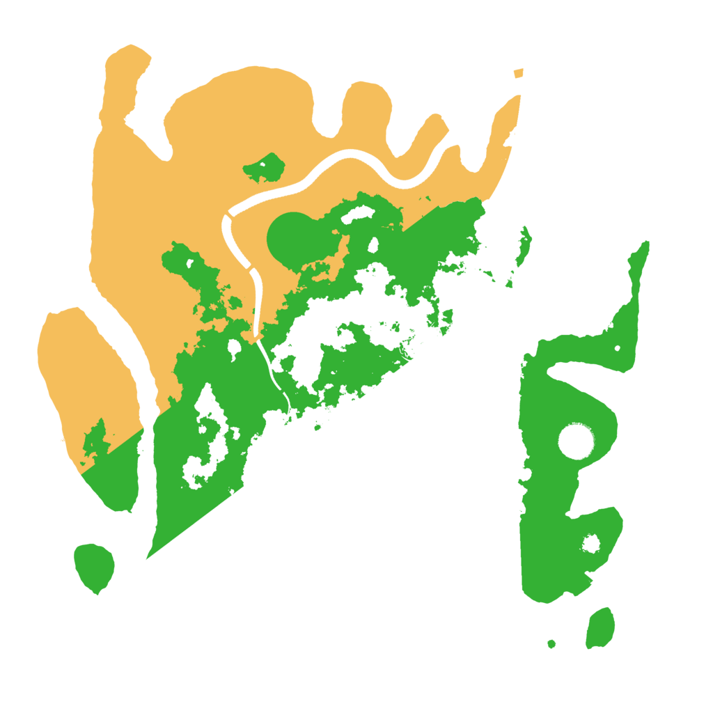 Biome Rust Map: Procedural Map, Size: 3500, Seed: 2049230680