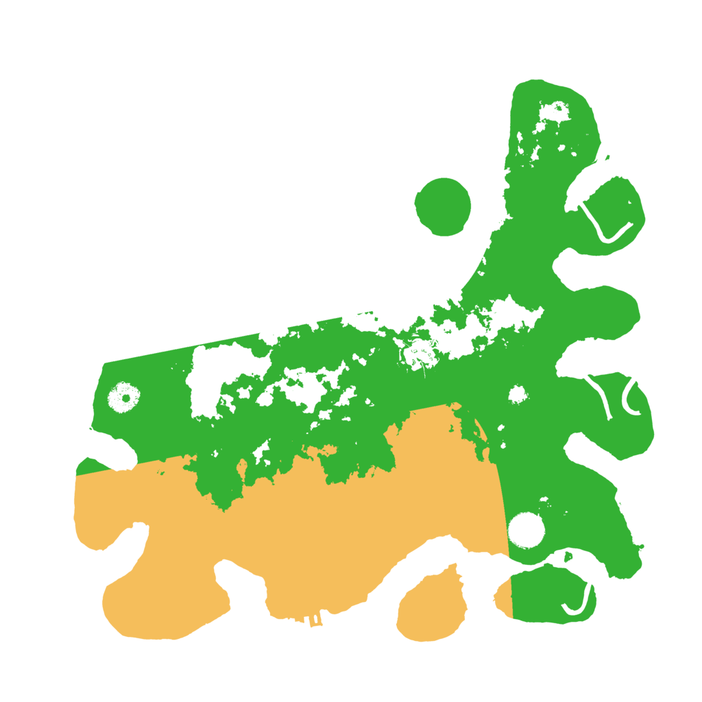 Biome Rust Map: Procedural Map, Size: 3500, Seed: 32984593