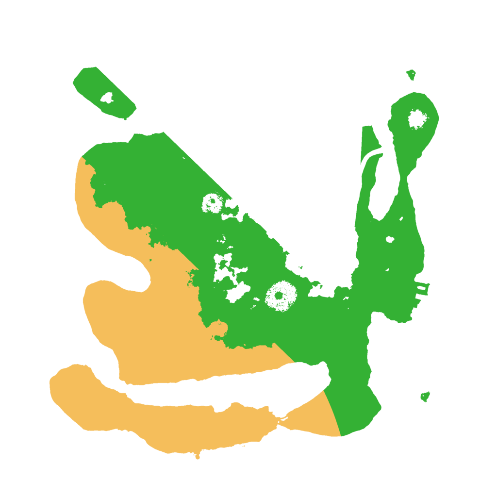 Biome Rust Map: Procedural Map, Size: 2500, Seed: 2057938827