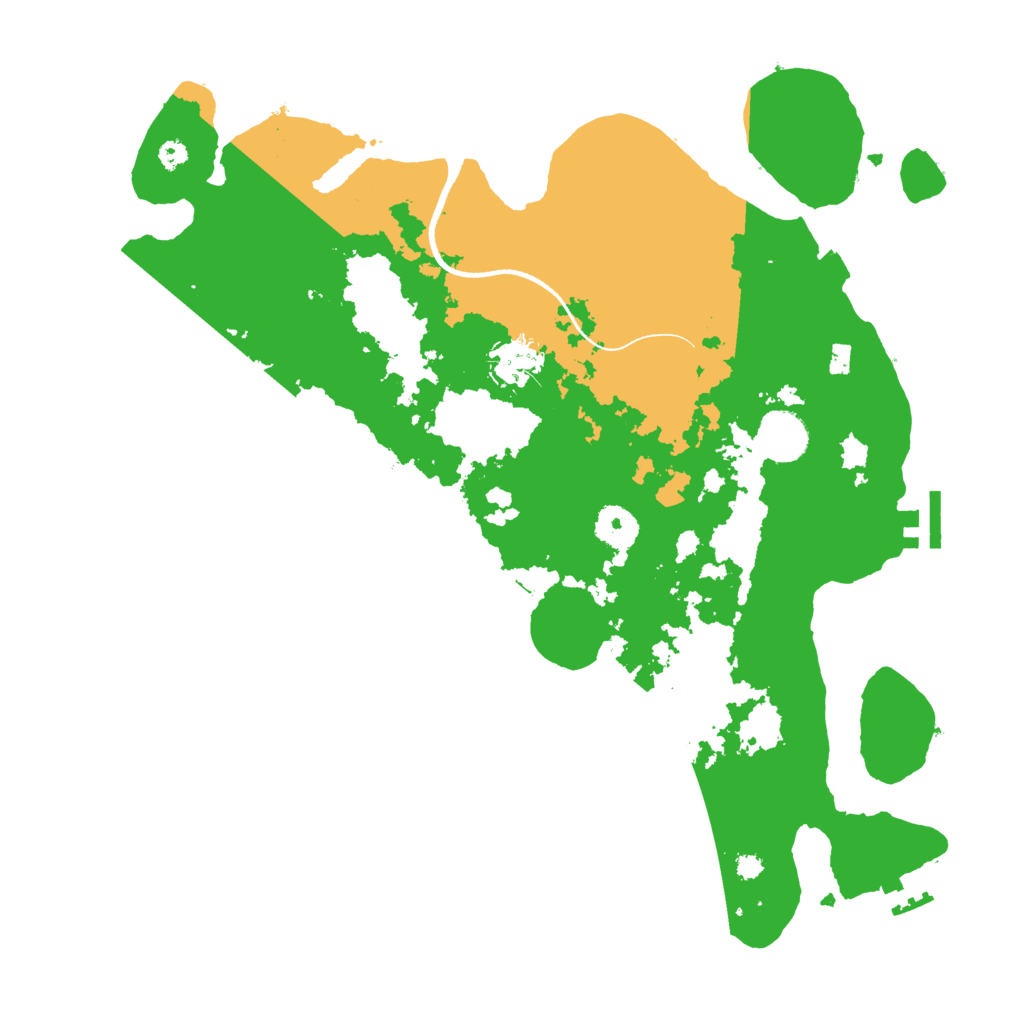Biome Rust Map: Procedural Map, Size: 3600, Seed: 92265