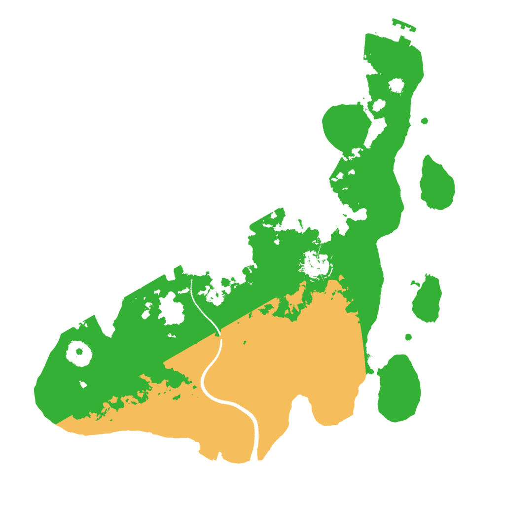 Biome Rust Map: Procedural Map, Size: 3000, Seed: 204618749