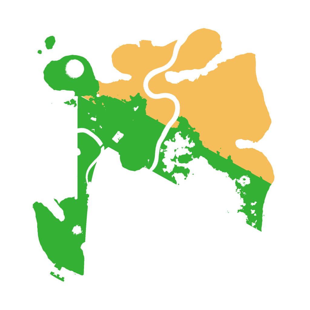 Biome Rust Map: Procedural Map, Size: 3000, Seed: 22966