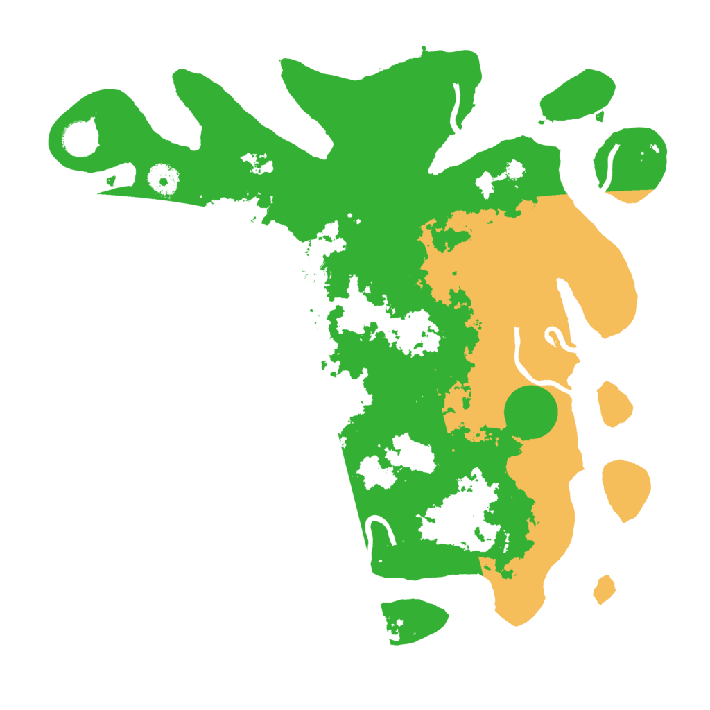 Biome Rust Map: Procedural Map, Size: 3500, Seed: 36623177