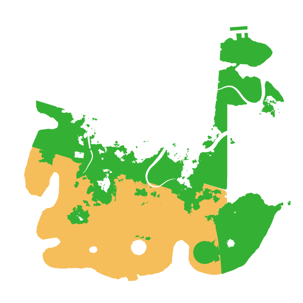 Biome Rust Map: Procedural Map, Size: 3500, Seed: 2391474